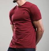 LYLE&amp;SCOTT-SUPERFINE TEE-FAIRWAY BURGUNDY image