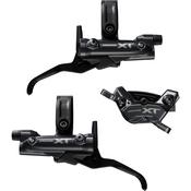 Shimano Deore BR-M8220/BL-M8200 XT 4 Pot Bled Brake Levers and Callipers, Front and Rear image
