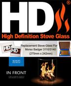 Morso Badger 3110/3140 Stove Glass (275mm x 242mm)