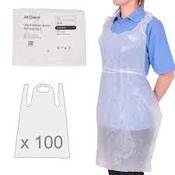 White Disposable Aprons - 100 Pack