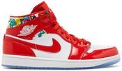 Air Jordan 1 Mid Gets Swathed in Geometric Prints DC7294-600 image