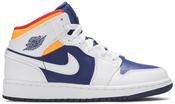 Air Jordan 1 Mid GS  White Deep Royal Blue  554725-131 image