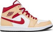 Air Jordan 1 Mid  Light Curry Cardinal Red  554724-201 image