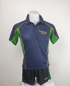 Navy / Green Polo Shirt With Spc Crest image