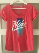 Nike Ladies Tshirt Scoop Script Fade