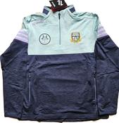 MEATH GAA Sedona Brushed Half Zip Top Marine / Green / Purple