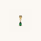 Emerald Crystal Charm Gold