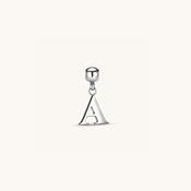 A Classic Initial Charm Silver
