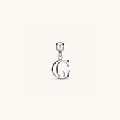 G Classic Initial Charm Silver