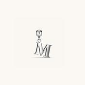 M Classic Initial Charm Silver