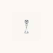 Ivory Crystal Charm Silver