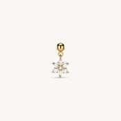 Flora Charm Gold