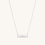 2cm Precious Letter Bar in Silver