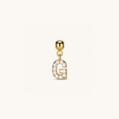 G Diamond Initial Charm Gold
