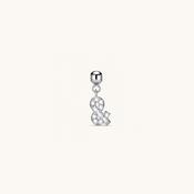 &amp; Diamond Charm Silver
