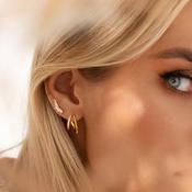 Pavé Earrings Stacking Set Gold