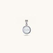 Classic Circle Charm Silver