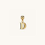 D Classic Initial Charm Gold