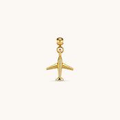 Airplane Charm Gold