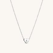 Amo Heart Necklace in Silver