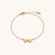 Amo Heart Double Bracelet in Gold image