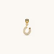 Good Luck Horseshoe Charm Gold