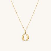 O Initial Pendant Necklace Gold