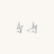 Lightning Studs In Silver
