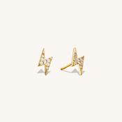 Lightning Studs In Gold