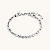 Men’s Rope Bracelet in Silver image