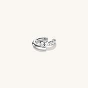 Pave Layered Cuff Silver