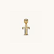 T Classic Initial Charm Gold