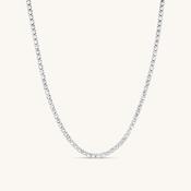 The Tennis Necklace Silver