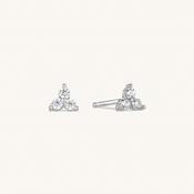 Trinity Stud Earrings Silver