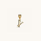 Y Classic Initial Charm Gold