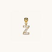 Z Diamond Initial Charm Gold