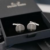 Personalised Cufflinks in Silver image