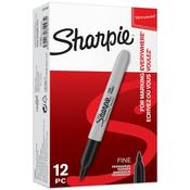 Sharpie Fine Permanent Marker Black Bx12 image