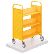 Demco® LibraryQuiet™ Booktruck, 6 Sloped Shelves