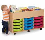 6 Bay Kinderbox with 12 Shallow or 6 deep trays