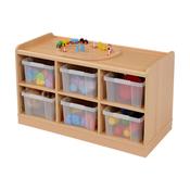 6 Deep Horiz Clear Tray Static
