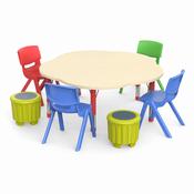 Adjustable Flower Shaped Table - All Heights &amp; Colours