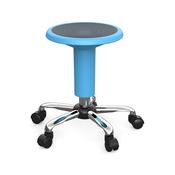 Adjustable Stool on Castors Lake Blue