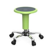 Adjustable Stool on Castors Light Green