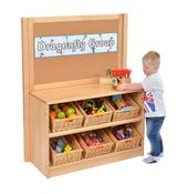 Angled Tray Storage with Cork Divider