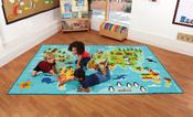 Animals &amp; Places of the World Carpet