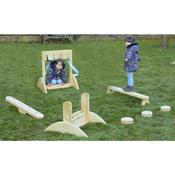 Beefy Teeter Totter Obstacle Course
