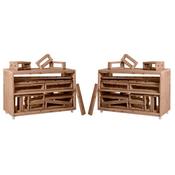Complete 2 Big Block Trolleys And 50 Blocks Set