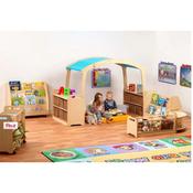 Cosy Reading Zone w/clear tubs