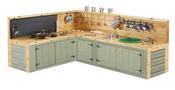 Country Green Corner Kitchen - 48cm